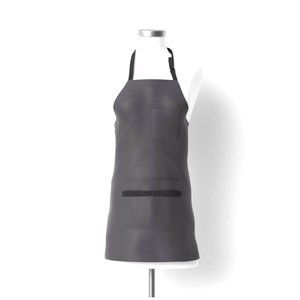 Made By Design Cotton Utility Apron Gray Cooking Crafts Pockets